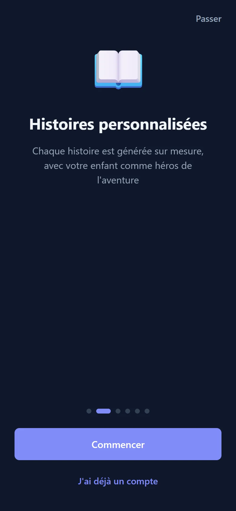 Conte du soir personnalisé pour enfant - lecture interactive sur Storia